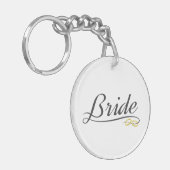 Elegante bruids- kalligrafie | Sleutelhanger (Voorkant Links)