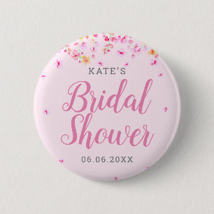 Elegante Bruidsbloem Bruiloft Feest Ronde Button 5,7 Cm