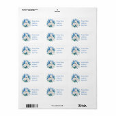 Elegante bruidsboeket aanpasbaar etiket (Full Sheet)