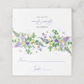 Elegante Bruidsboeket Bruiloft Plaatskaartje (Buitenkant ongevouwen)