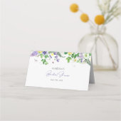 Elegante Bruidsboeket Bruiloft Plaatskaartje (Achterkant)