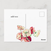 Elegante Bruidsboeket Bruiloft Uitnodiging (Achterkant)