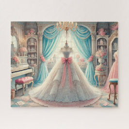 Elegante Bruidsboetiek Vintage Kleedkamer Legpuzzel