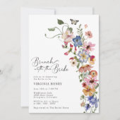 Elegante Bruidsbrunch Shower Kaart (Voorkant)