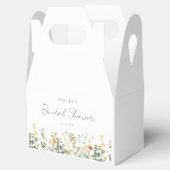 Elegante bruidschoner van wilde bloemen bedankdoosjes (Geopend)