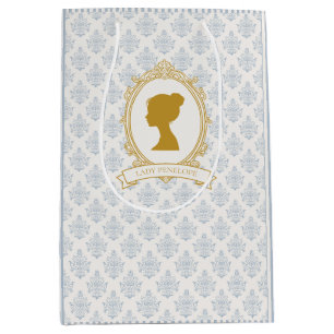Elegante bruidsdouche in blauwe en gouden tinten u medium cadeauzakje