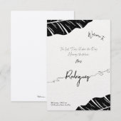 Elegante bruidsdouche uitnodiging Flat Kaart (Voorkant / Achterkant)