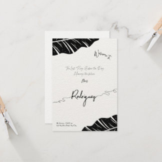 Elegante bruidsdouche uitnodiging Flat Kaart