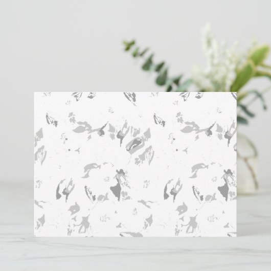 Elegante bruidsdouche uitnodigingen Sjabloon (Staand voorkant)