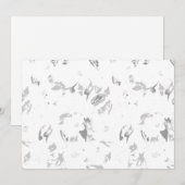 Elegante bruidsdouche uitnodigingen Sjabloon (Voorkant / Achterkant)