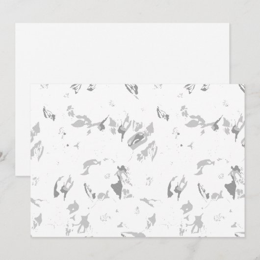 Elegante bruidsdouche uitnodigingen Sjabloon (Voorkant / Achterkant)