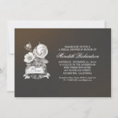 Elegante  bruidsdoucheuitnodiging kaart (Voorkant)