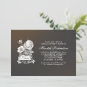 Elegante  bruidsdoucheuitnodiging kaart (Staand voorkant)