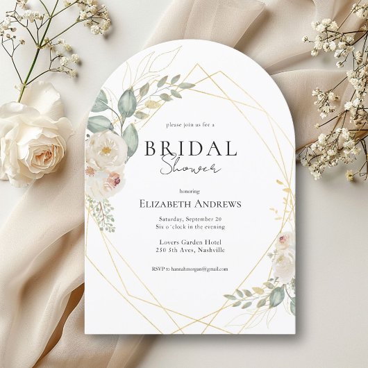 Elegante bruidsfeest Boho uitnodiging