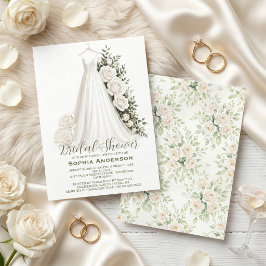 Elegante Bruidsfeest met Trouwjurk Kaart