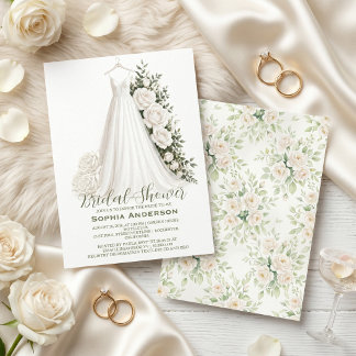 Elegante Bruidsfeest met Trouwjurk Kaart