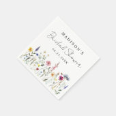 Elegante bruidsfeest met wilde bloemenweide servet (Hoek)