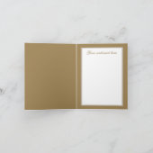 Elegante bruidsjurk shower bedankkaart (Binnen)