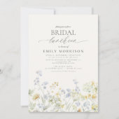 Elegante bruidslunch Wildflower Kaart (Voorkant)