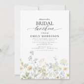 Elegante bruidslunch Wildflower Kaart (Voorkant)