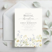 Elegante bruidslunch Wildflower Kaart