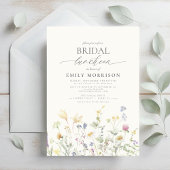 Elegante bruidslunch Wildflower Kaart