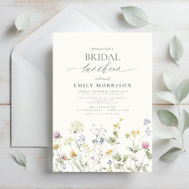 Elegante bruidslunch Wildflower Kaart