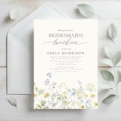 Elegante bruidslunch Wildflower Kaart