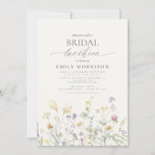 Elegante bruidslunch Wildflower Kaart (Voorkant)