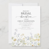 Elegante bruidslunch Wildflower Kaart (Voorkant)