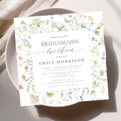 Elegante bruidslunch Wildflower Sage Green Kaart