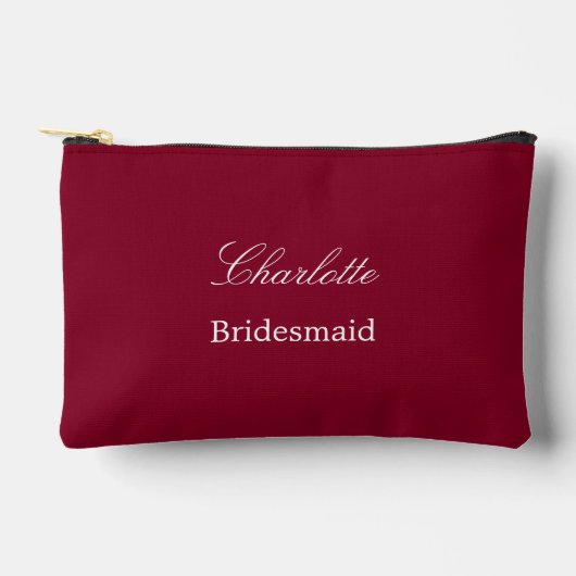 Elegante bruidsmeis Siddende burgundy accessoireta Etui (Voorkant)