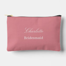 Elegante bruidsmeisje Blush Roze Accessoire Pouch