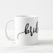 Elegante bruidsmeisje bruiloft calligrafie | Mok (Links)