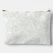 Elegante bruidsmeisje Chinoiserie Sage Green Peony Etui (Achterkant)