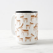 Elegante bruidsmeisje cup tweekleurige koffiemok (Voorkant links)