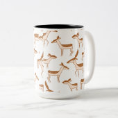 Elegante bruidsmeisje cup tweekleurige koffiemok (Voorkant rechts)