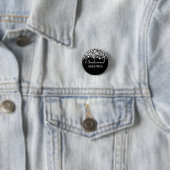 Elegante bruidsmeisje gunst zilveren lichten ronde button 3,2 cm (In situ)