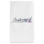 Elegante bruidsmeisje-huwelijks kalligrafie | Cade Klein Cadeauzakje (Achterkant)