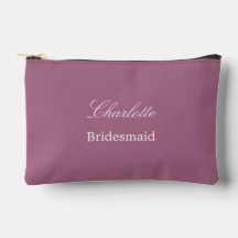 Elegante bruidsmeisje Mauve Accessoire Pouch