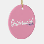 Elegante bruidsmeisje trouw kalligrafie ornament (Rechts)