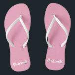 Elegante bruidsmeisje trouwfeest kalligrafie flip teenslippers<br><div class="desc">Voor verdere aanpassing, klik op de "Aanpassen" knop en gebruik onze ontwerp tool om deze sjabloon aan te passen. Als de opties beschikbaar zijn, kunt u tekst en afbeelding wijzigen door simpelweg op "Tekst of afbeelding bewerken/verwijderen hier" te klikken en uw eigen toe te voegen. Als u dit ontwerp wilt...</div>