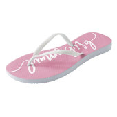 Elegante bruidsmeisje trouwfeest kalligrafie slipp teenslippers (Schuin)