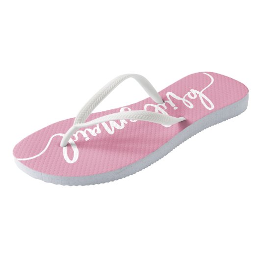 Elegante bruidsmeisje trouwfeest kalligrafie slipp teenslippers (Schuin)