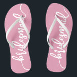 Elegante bruidsmeisje trouwfeest kalligrafie slipp teenslippers<br><div class="desc">Voor verdere aanpassing, klik op de "Aanpassen" knop en gebruik onze ontwerp tool om deze sjabloon aan te passen. Als de opties beschikbaar zijn, kunt u tekst en afbeelding wijzigen door simpelweg op "Tekst of afbeelding bewerken/verwijderen" te klikken en uw eigen tekst of afbeelding toe te voegen. Als u dit...</div>