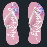 Elegante bruidsmeisje trouwt kalligrafie flip flop<br><div class="desc">Voor verdere aanpassing, klik op de "Aanpassen" knop en gebruik onze ontwerp tool om deze template aan te passen. Als de opties beschikbaar zijn, kunt u tekst en afbeelding wijzigen door simpelweg op "Tekst of afbeelding bewerken/verwijderen" te klikken en uw eigen toe te voegen. Als u dit ontwerp wilt toevoegen...</div>