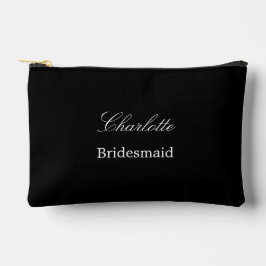Elegante bruidsmeisje zwart accessoire zakje etui