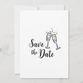 Elegante bruidsmeisjes bruiloft Save the Date Kaart (Achterkant)