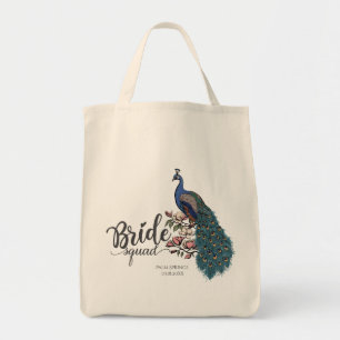 Elegante Bruidsmeisjes Pauwentroep Tote Bag