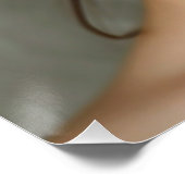 Elegante Bruidsmodel Portret Perfect Poster (Hoek)